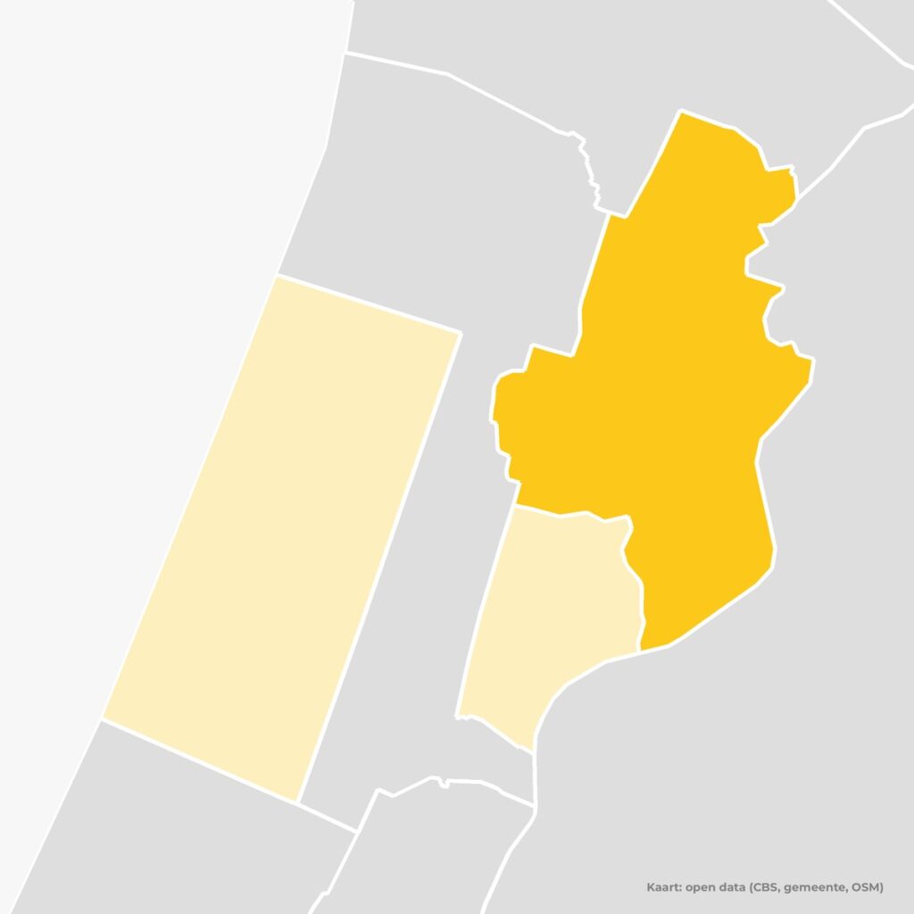 Kaart van het werkgebied